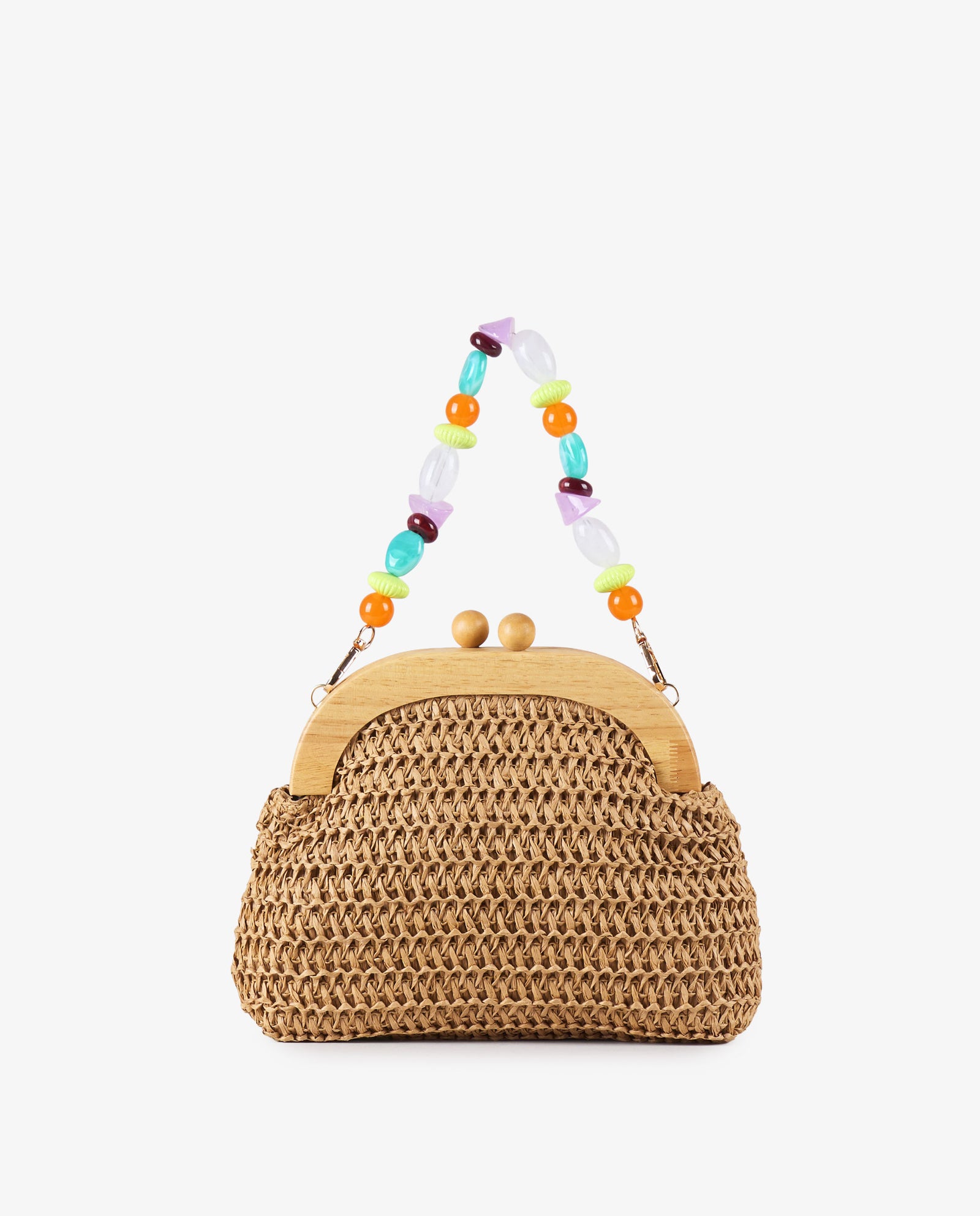 BOLSO BOQUILLA RAFIA DECORADA