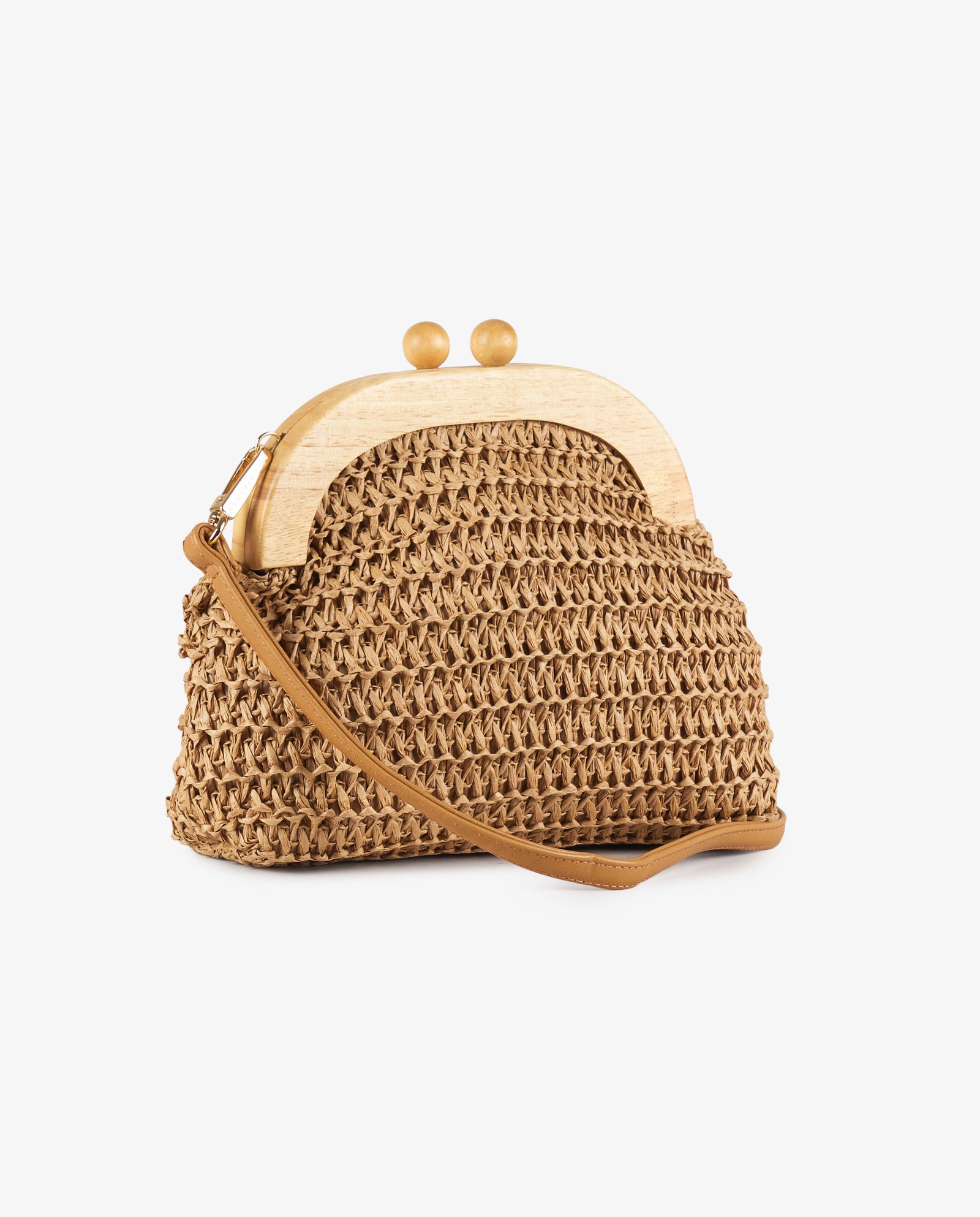 BOLSO BOQUILLA RAFIA DECORADA