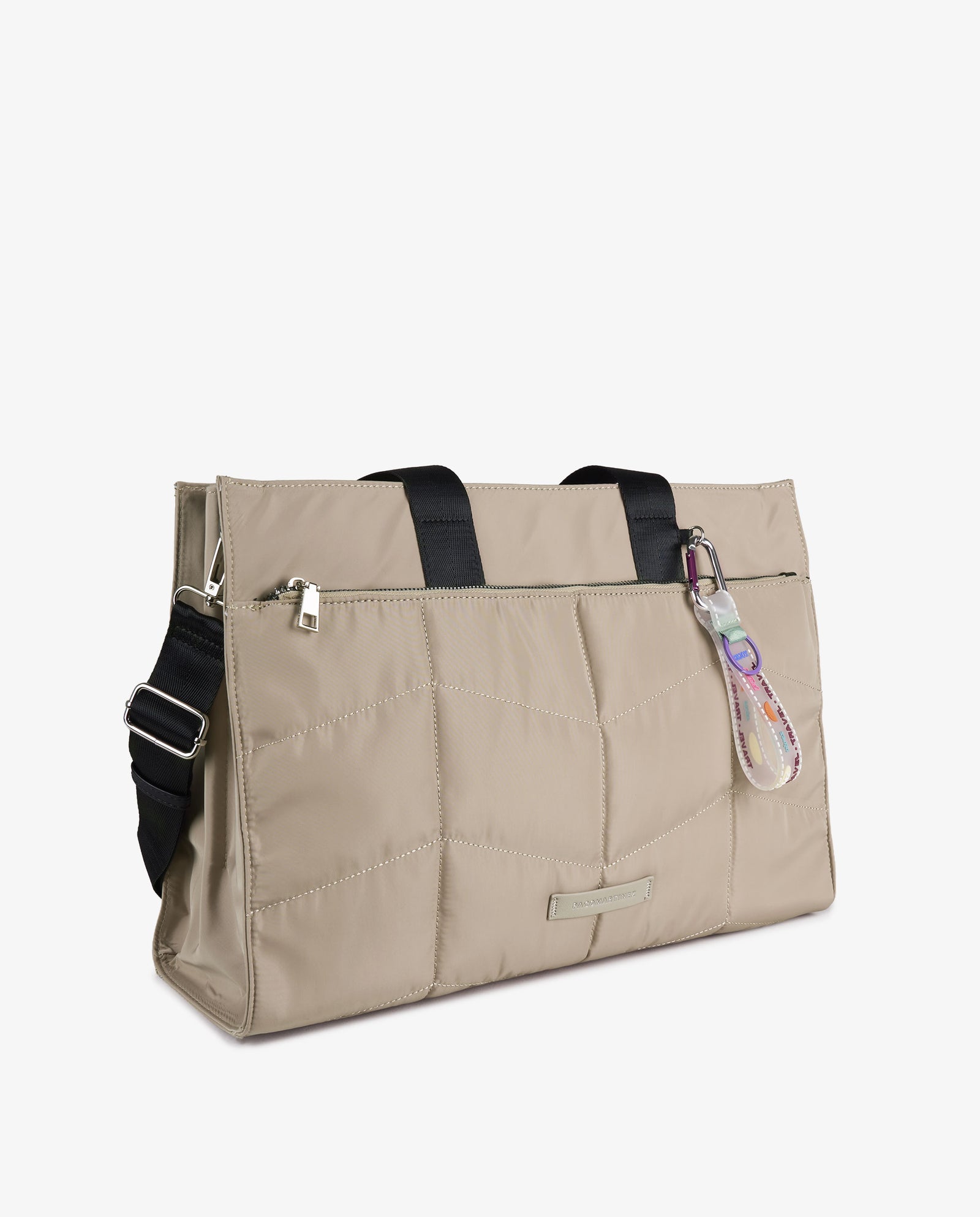 PORTADOCUMENTOS NYLON BEIGE