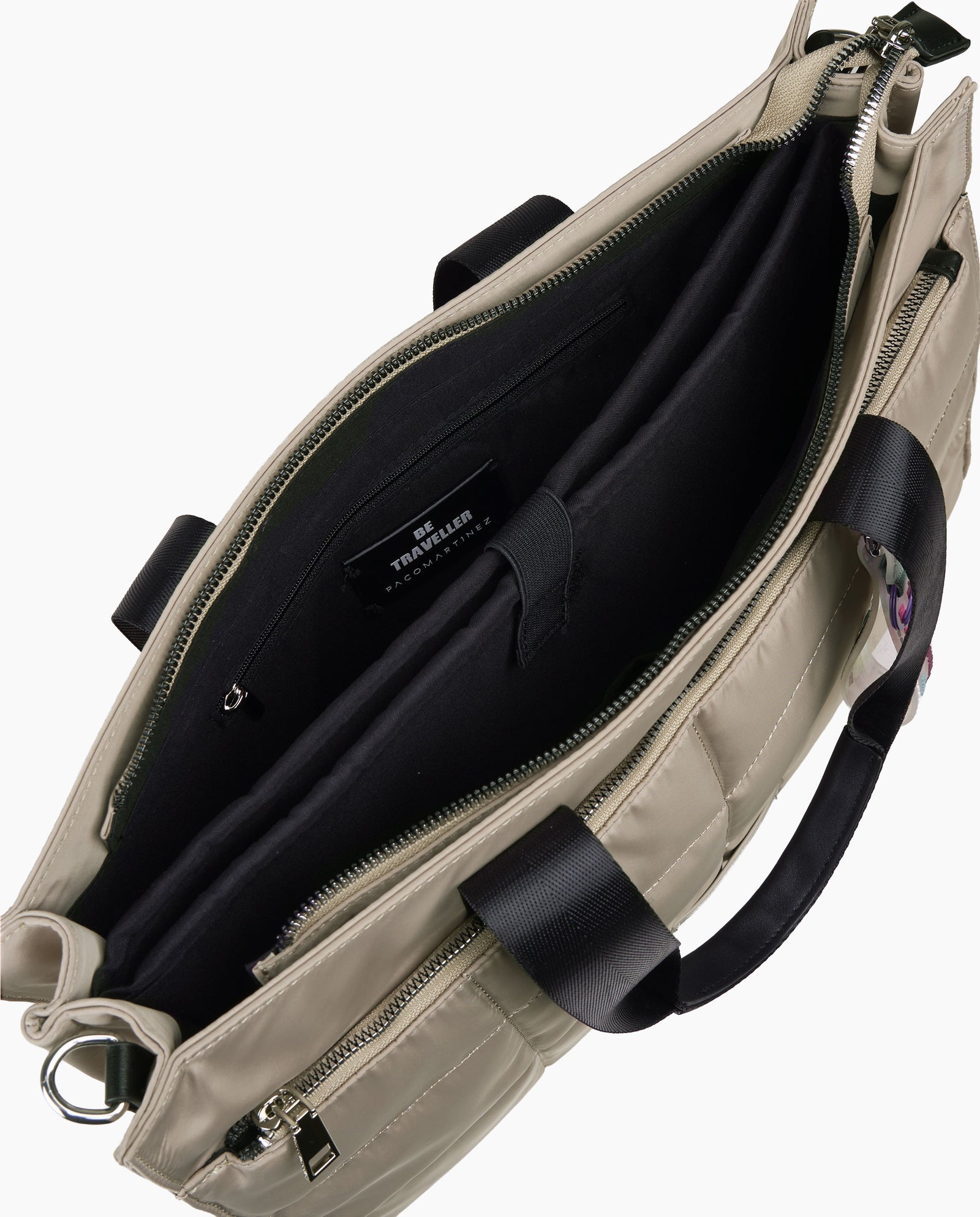 PORTADOCUMENTOS NYLON BEIGE