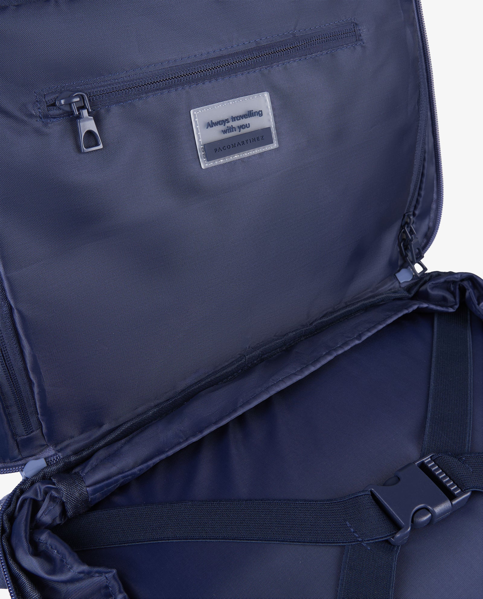 MOCHILA TRAVELLER BOLSILLOS AZUL