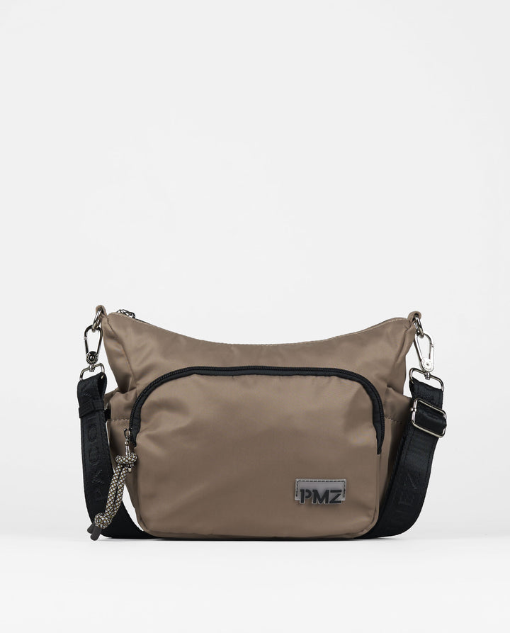 BANDOLERA NYLON BEIGE