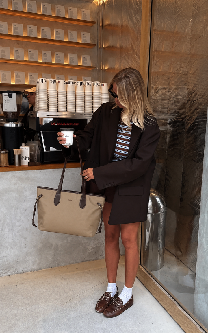 SHOPPER NYLON BEIGE
