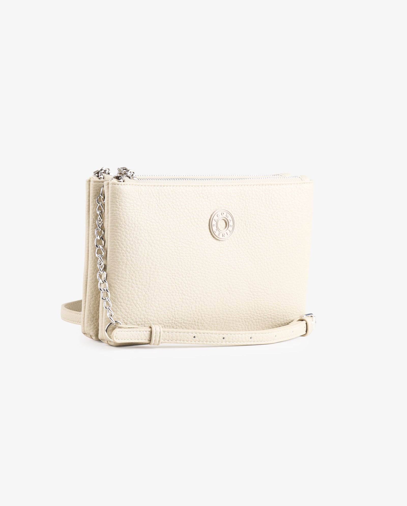BANDOLERA PLANA BEIGE