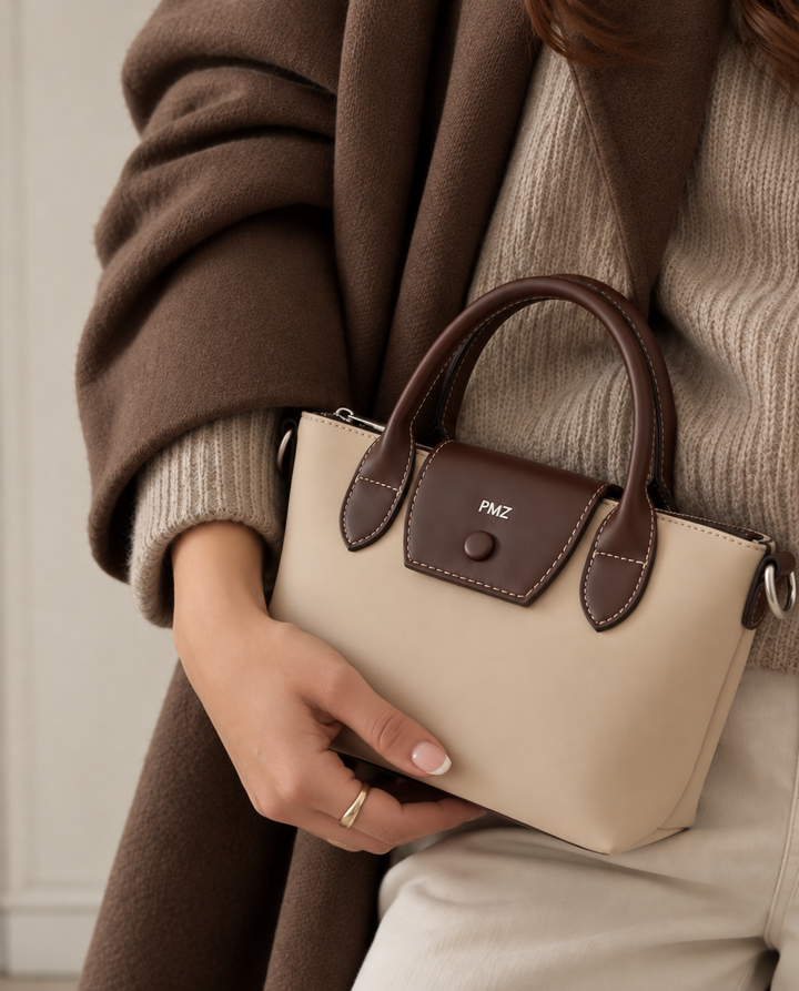 BEIGE COMBI TOTE