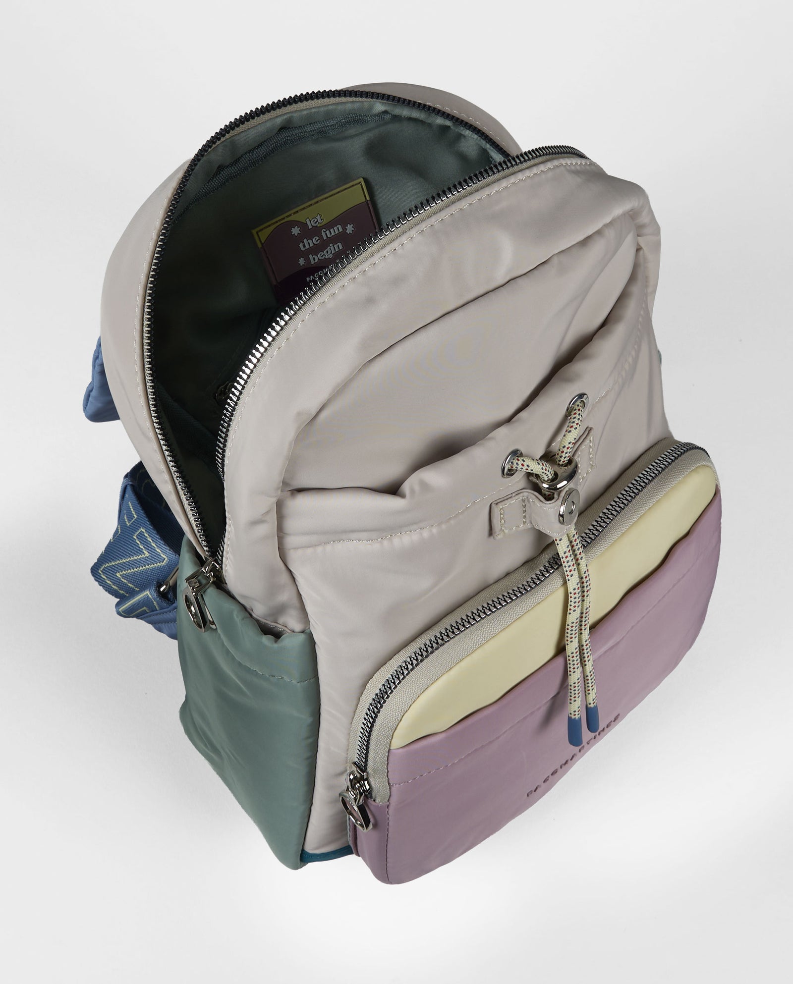 MOCHILA MULTICOLOR AZUL