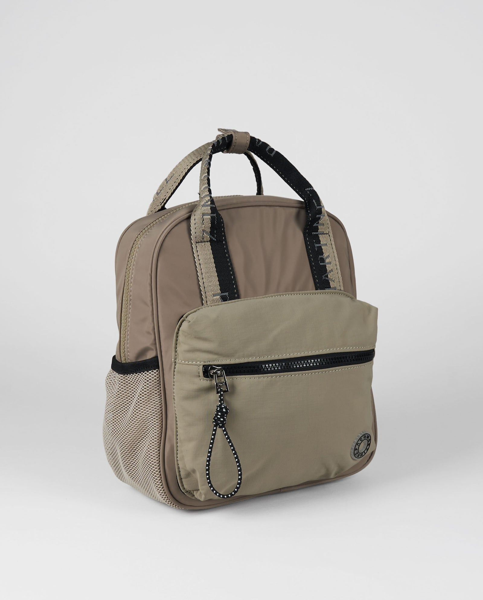 MOCHILA BICOLOR NYLON BEIGE