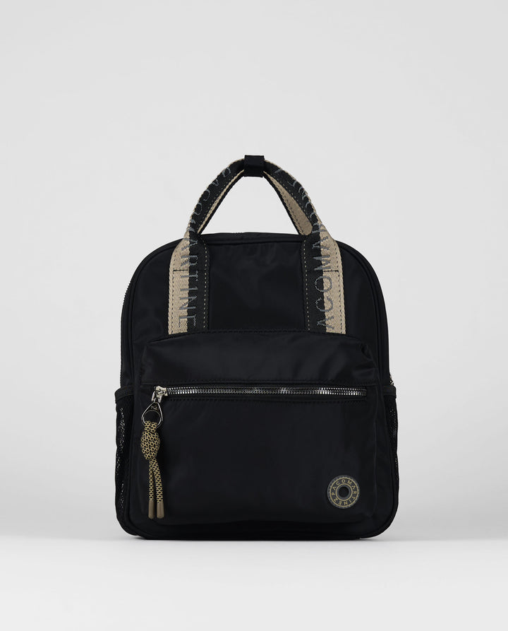 MOCHILA BICOLOR NYLON NEGRA