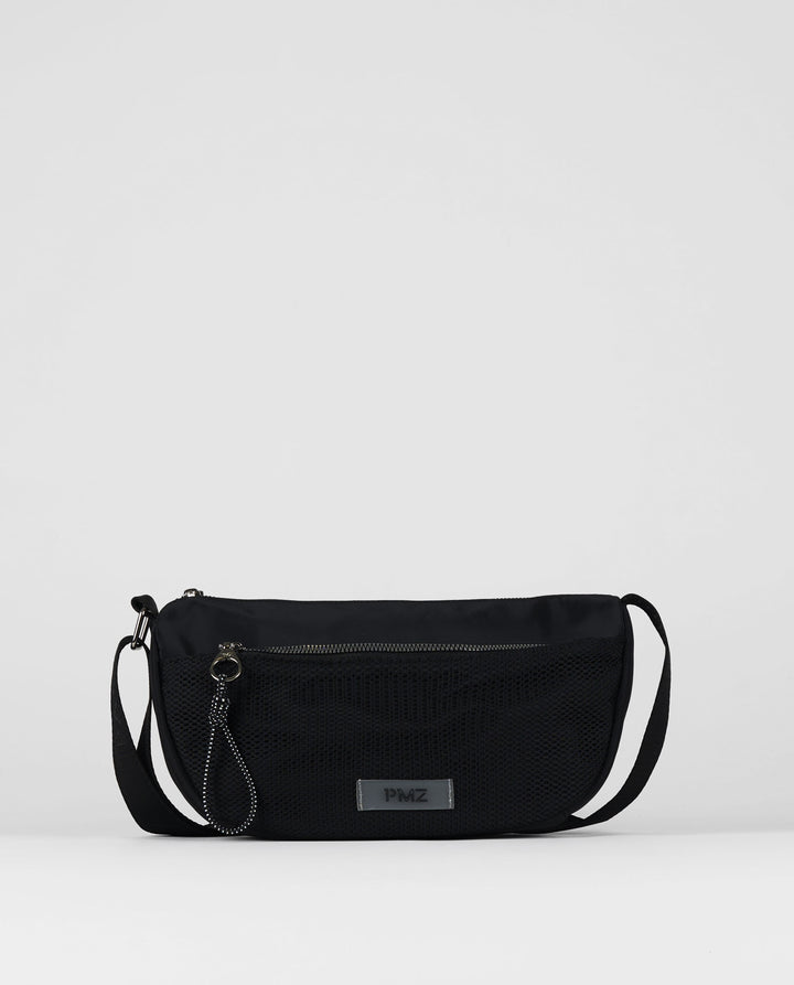 BANDOLERA MESH NEGRA