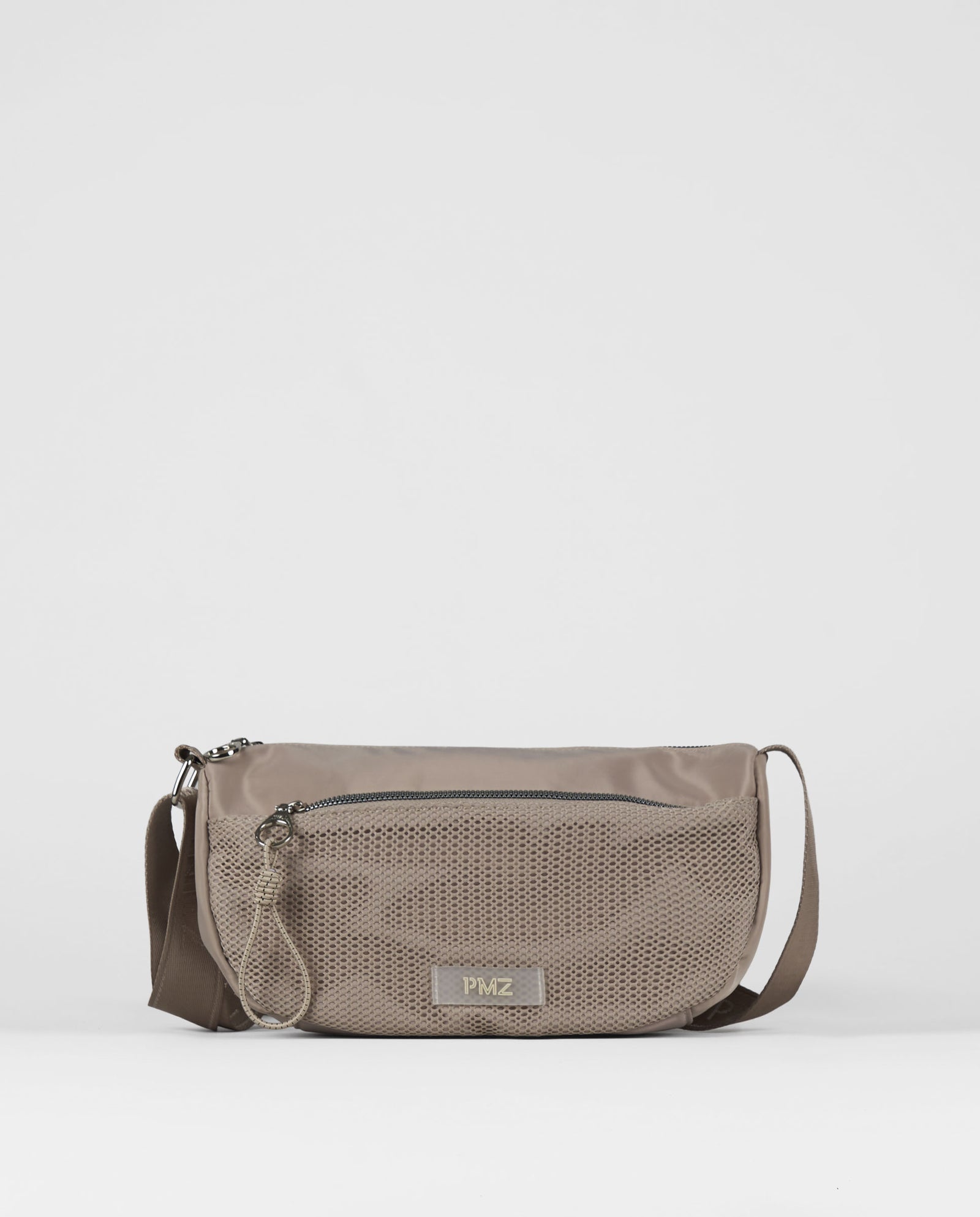 BANDOLERA MESH BEIGE