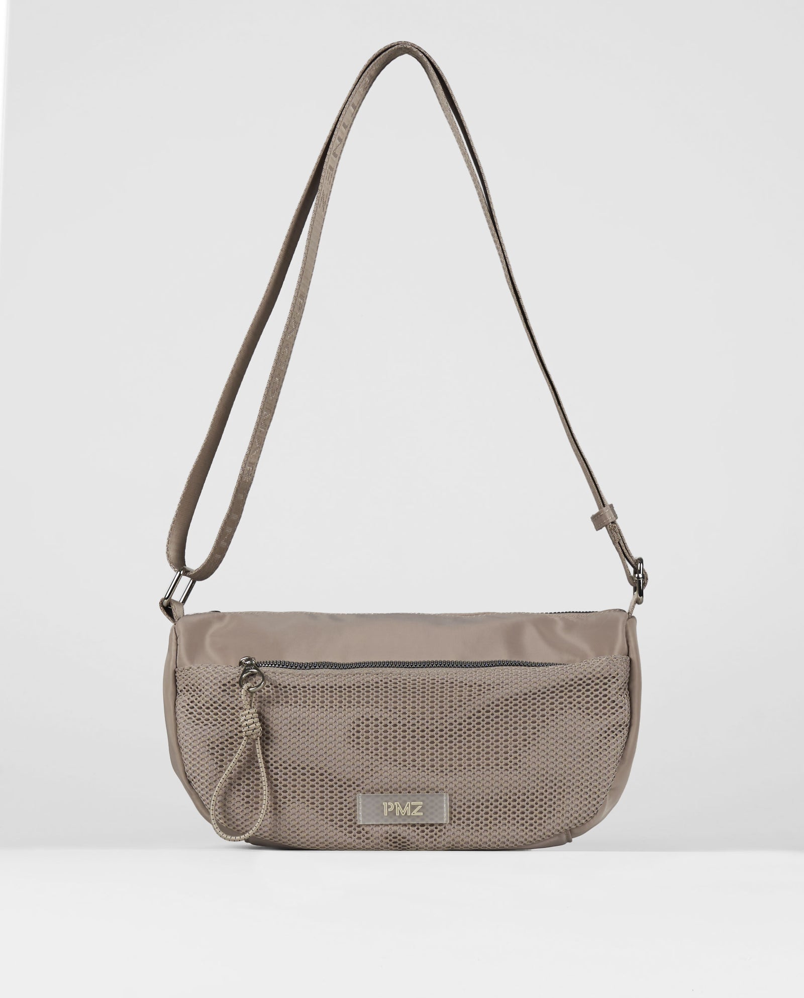 BANDOLERA MESH BEIGE