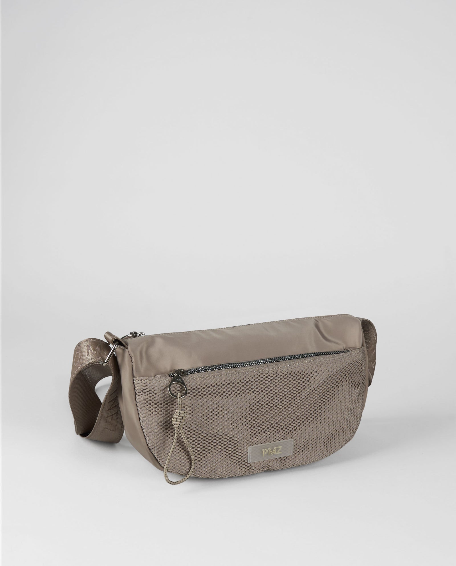 BANDOLERA MESH BEIGE