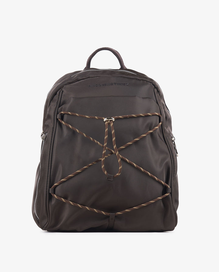 MOCHILA CUERDAS MARRÓN