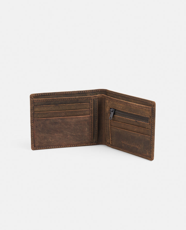 BILLETERA MEDIANA VINTAGE PIEL