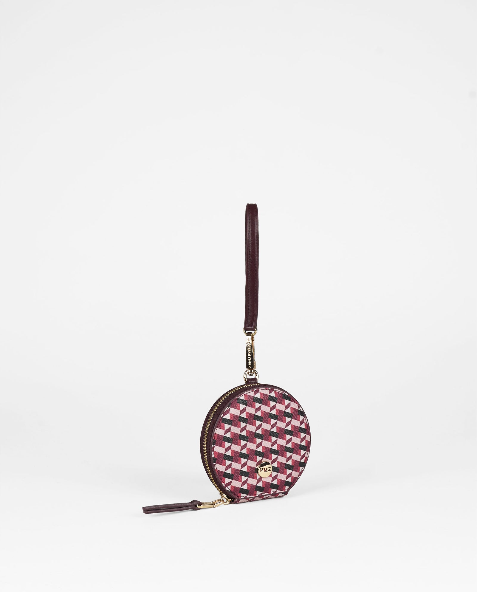 MONEDERO GEOMETRICO ROSA