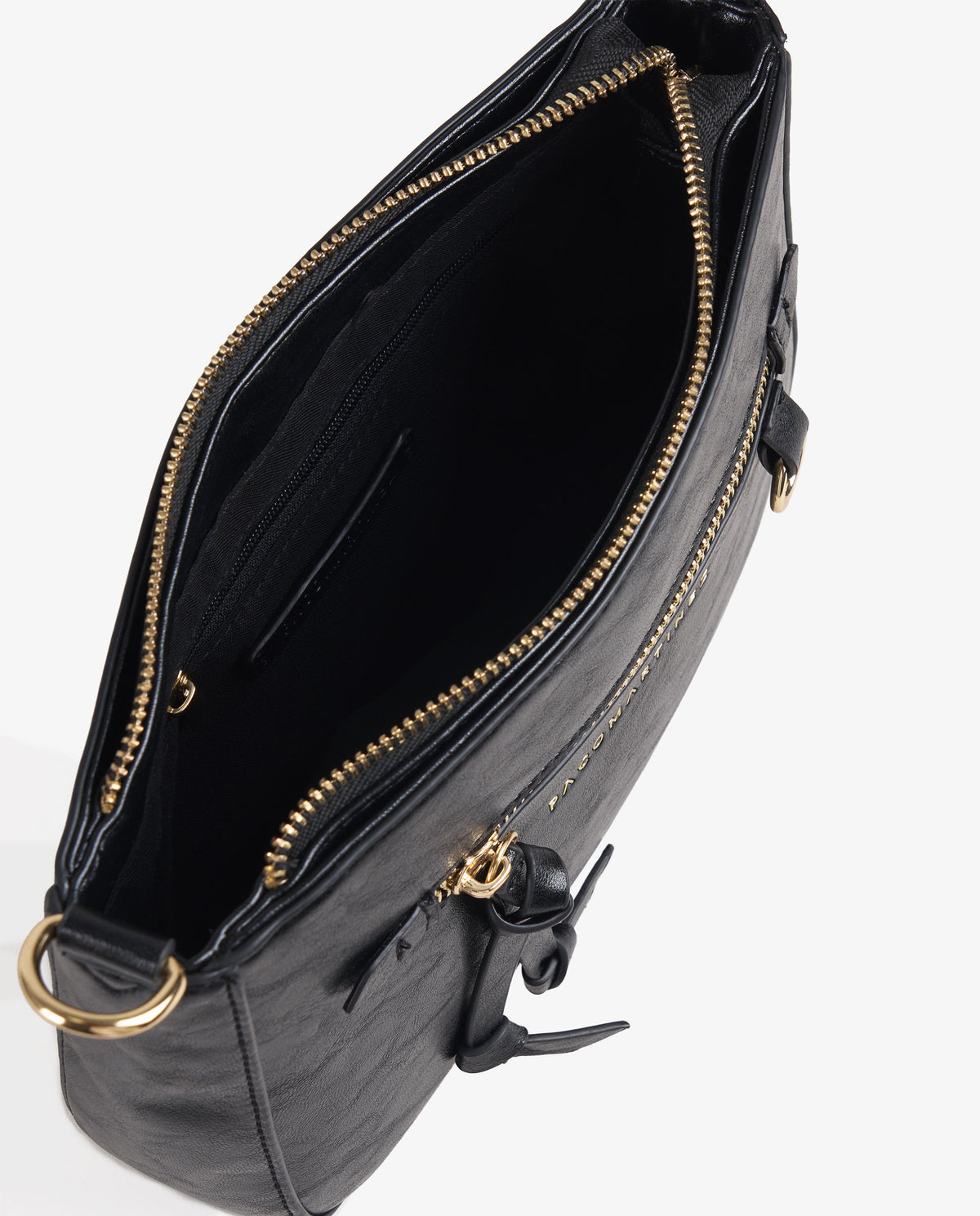 BANDOLERA BRILLO NEGRA