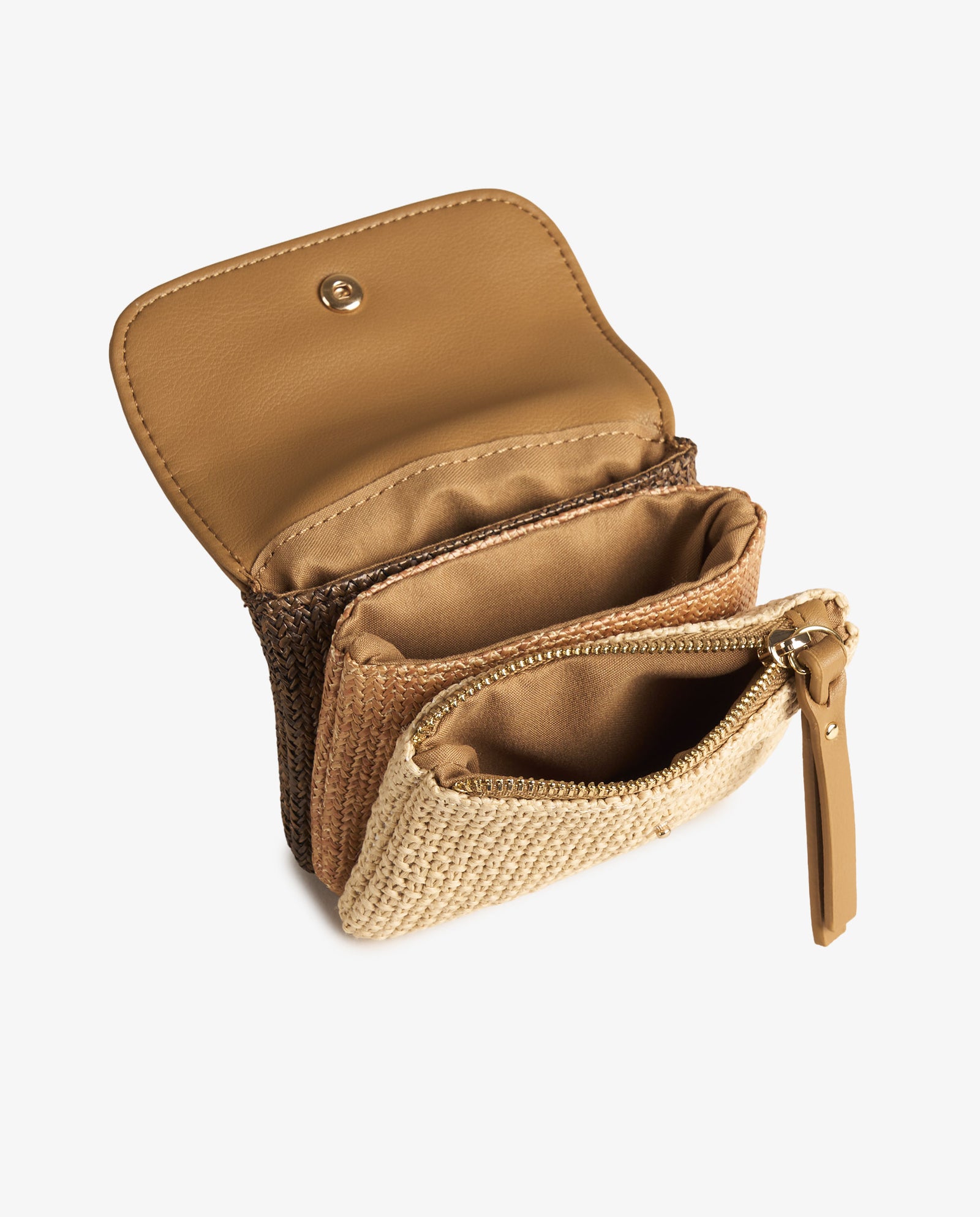 MONEDERO RAFIA COMBINADA