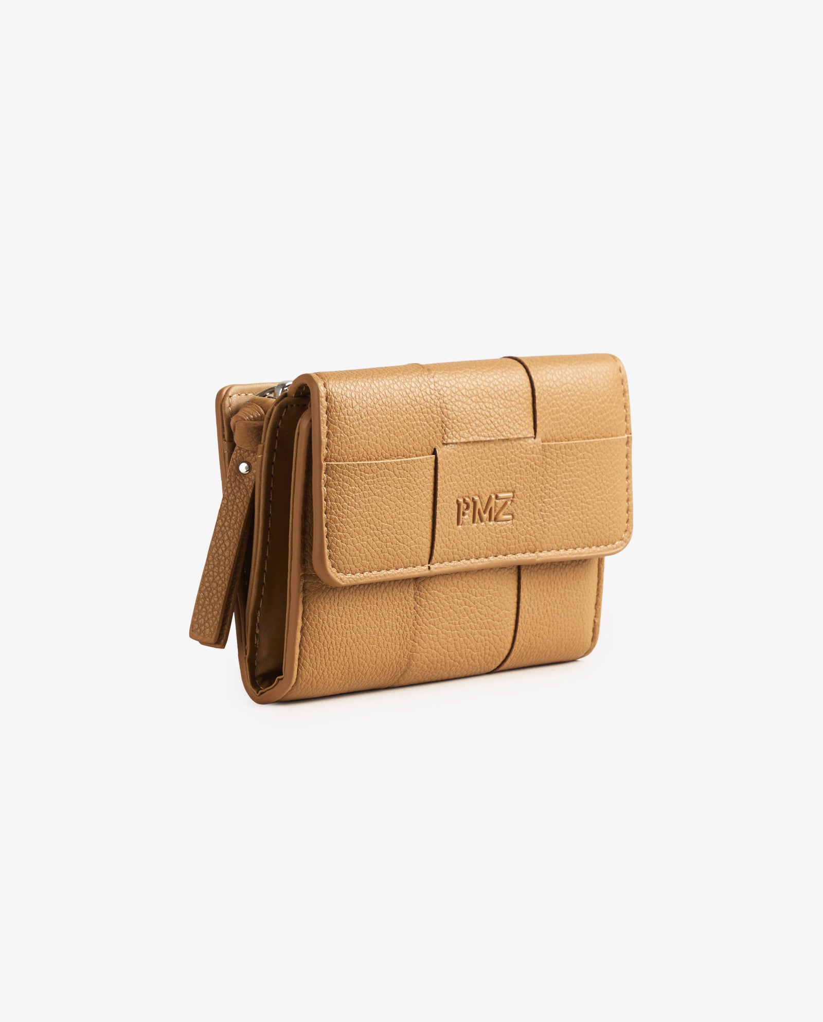 BILLETERA TRENZADA CAMEL