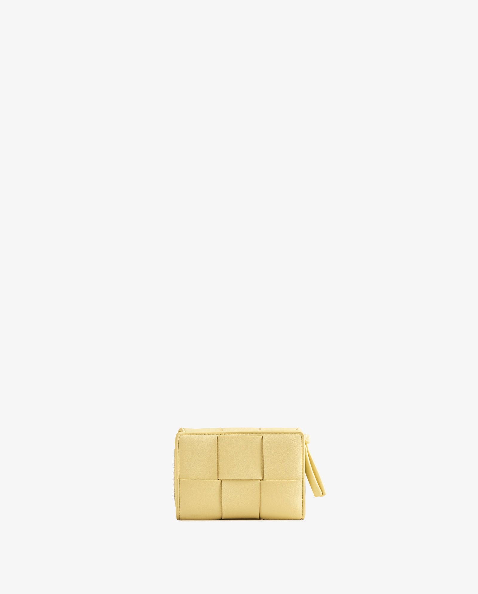 BILLETERA TRENZADA AMARILLO