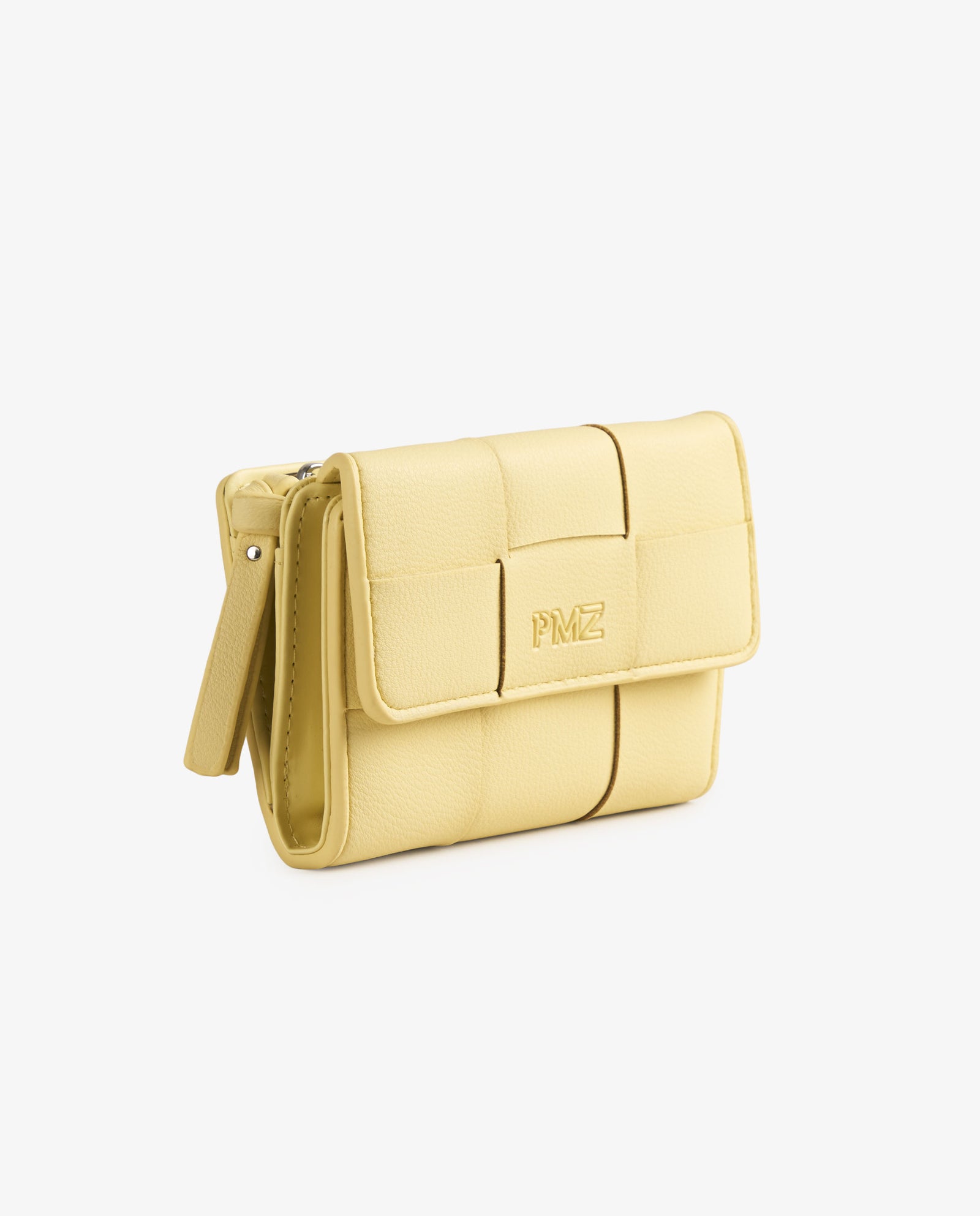 BILLETERA TRENZADA AMARILLO