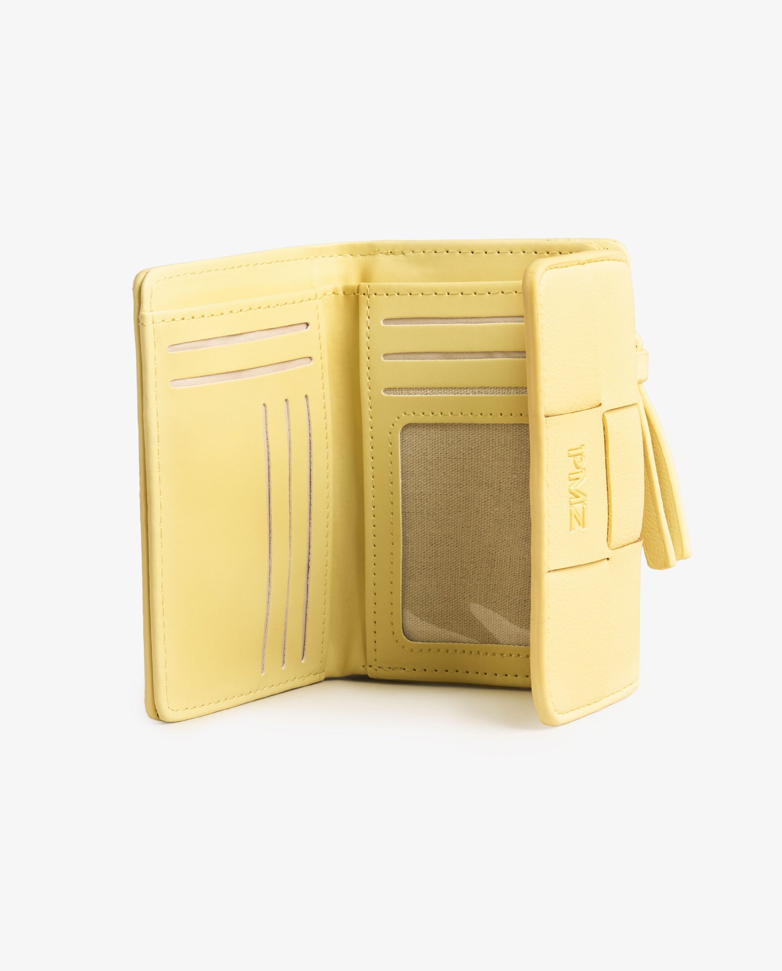 BILLETERA TRENZADA AMARILLO