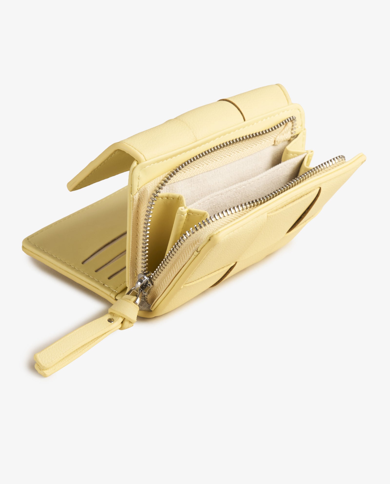 BILLETERA TRENZADA AMARILLO