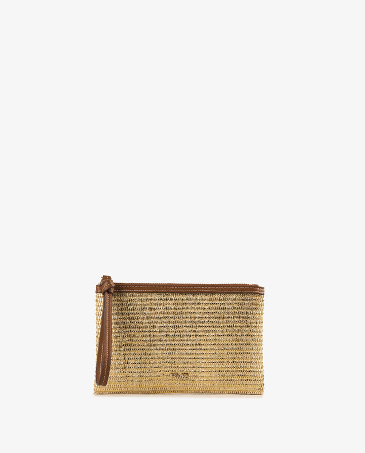 ESTUCHE RAFIA ORO