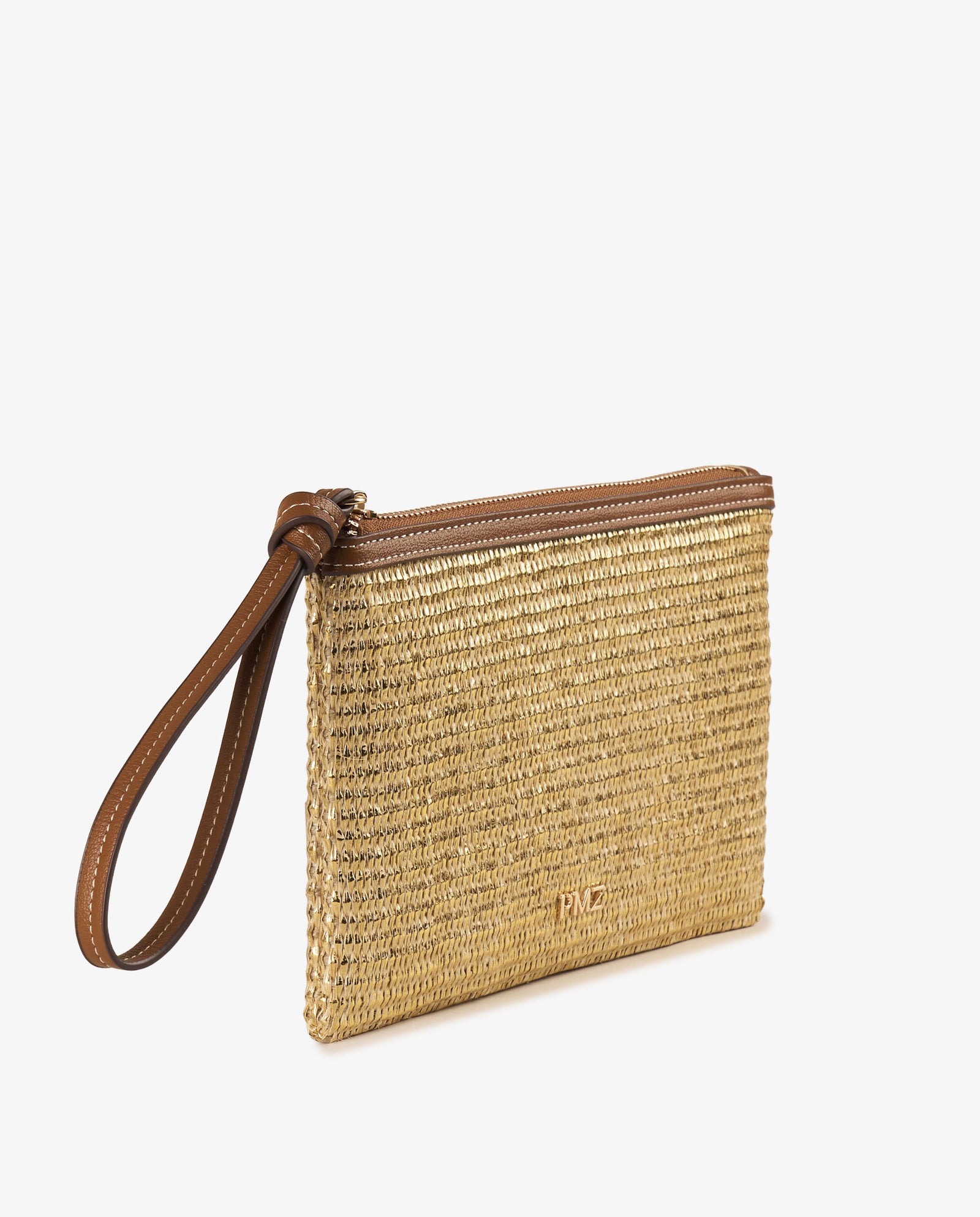 ESTUCHE RAFIA ORO
