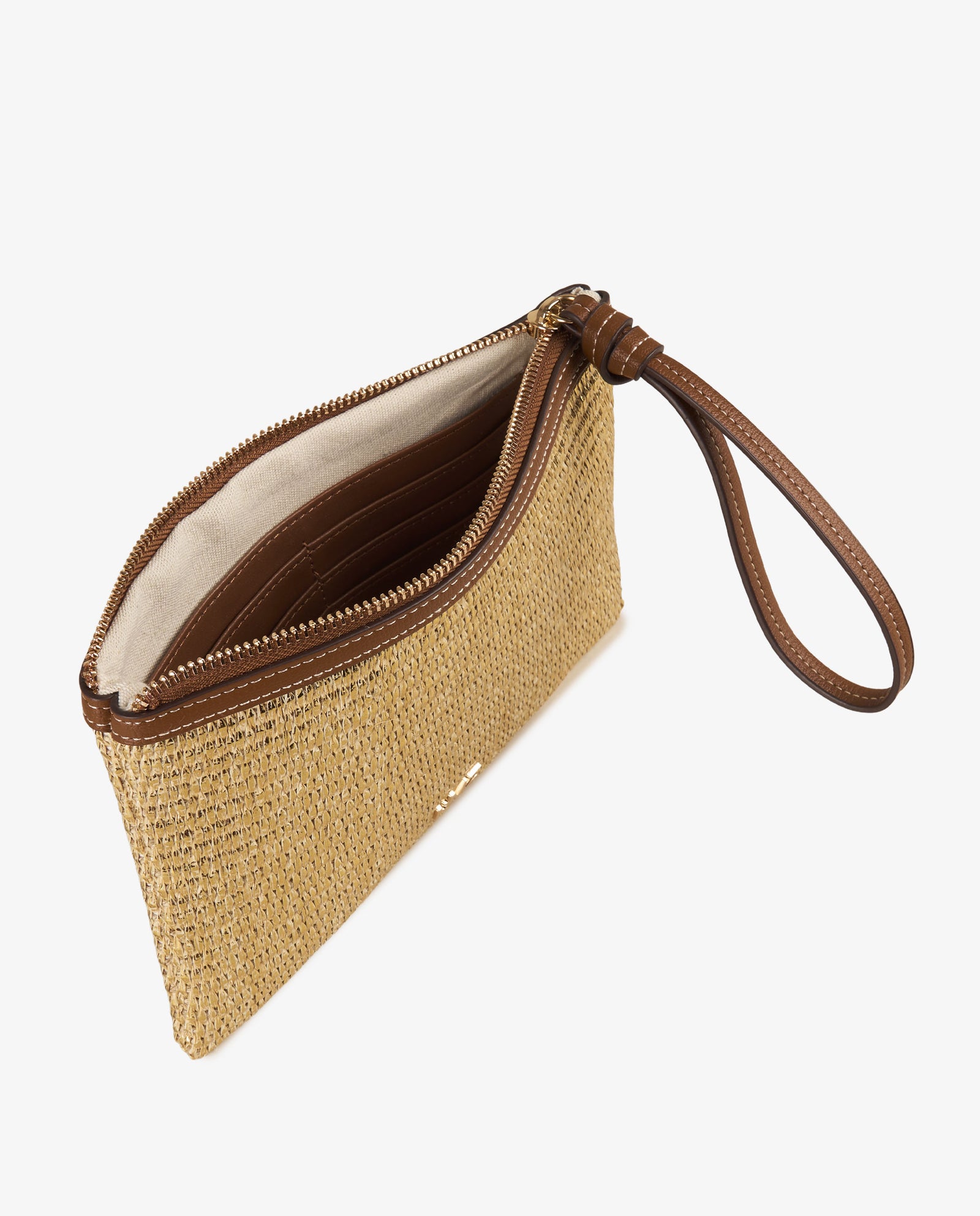 ESTUCHE RAFIA ORO