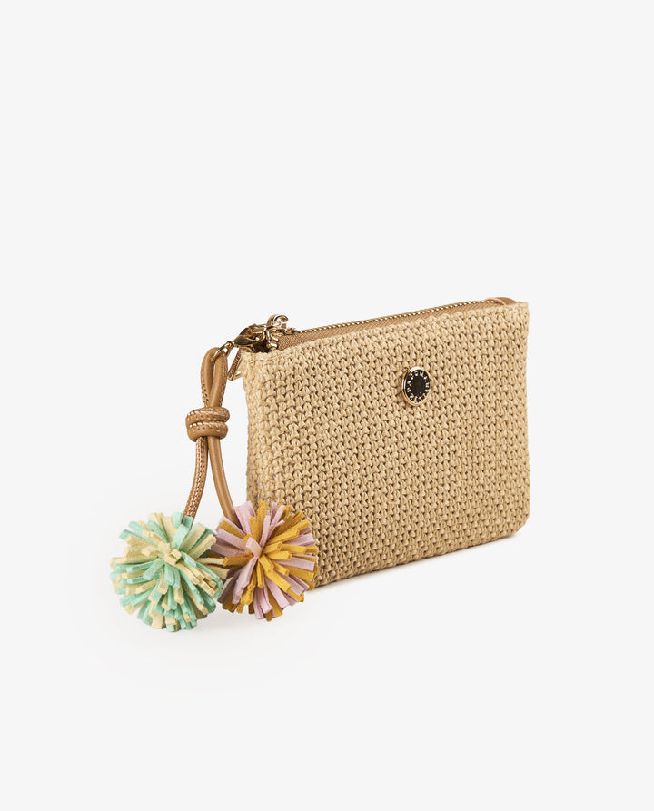 MONEDERO RAFIA NATURAL