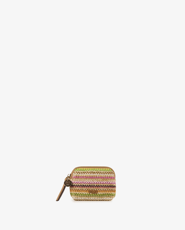 MONEDERO RAFIA COLORES