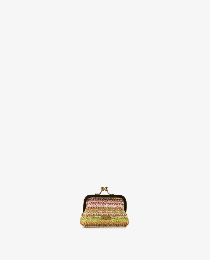 MONEDERO RAFIA MULTICOLOR