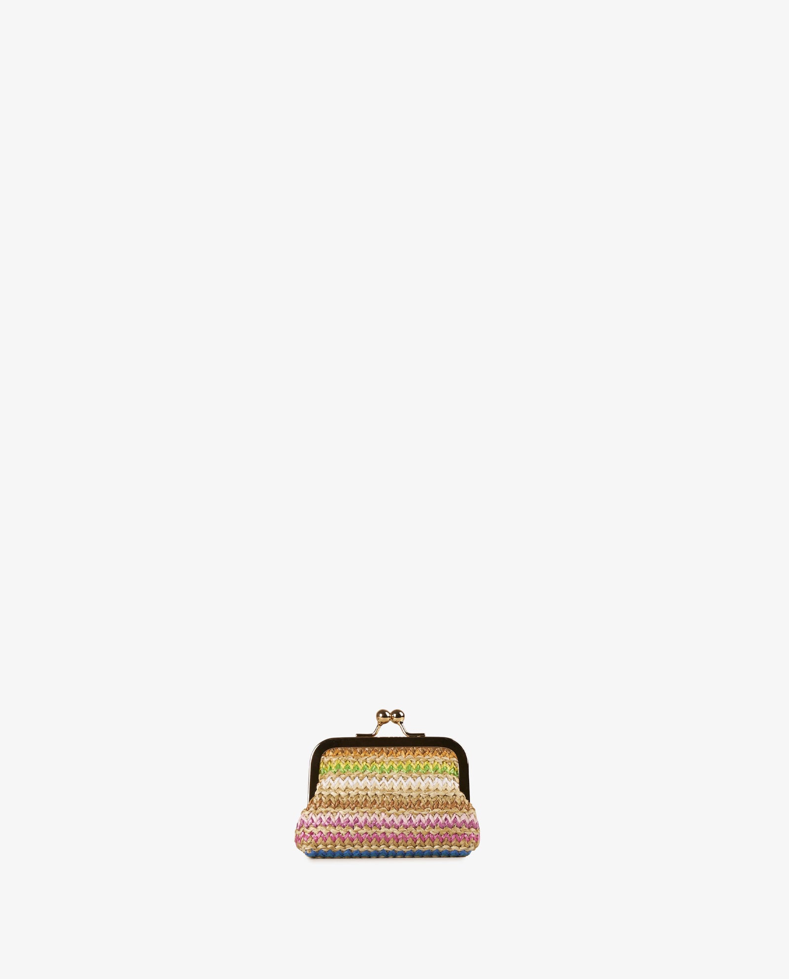 MONEDERO RAFIA MULTICOLOR
