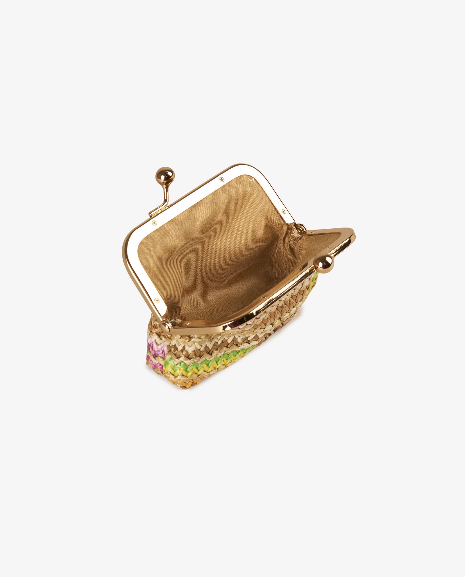 MONEDERO RAFIA MULTICOLOR