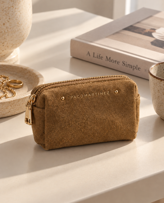 MONEDERO PIEL CAMEL