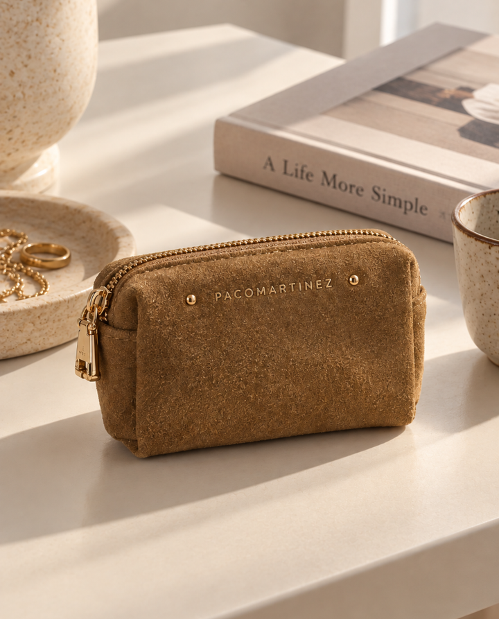 MONEDERO PIEL CAMEL