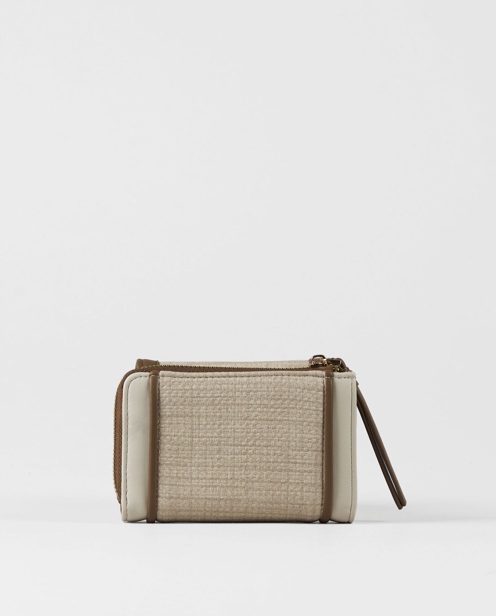 BILLETERA TEXTURA BEIGE PEQUEÑA