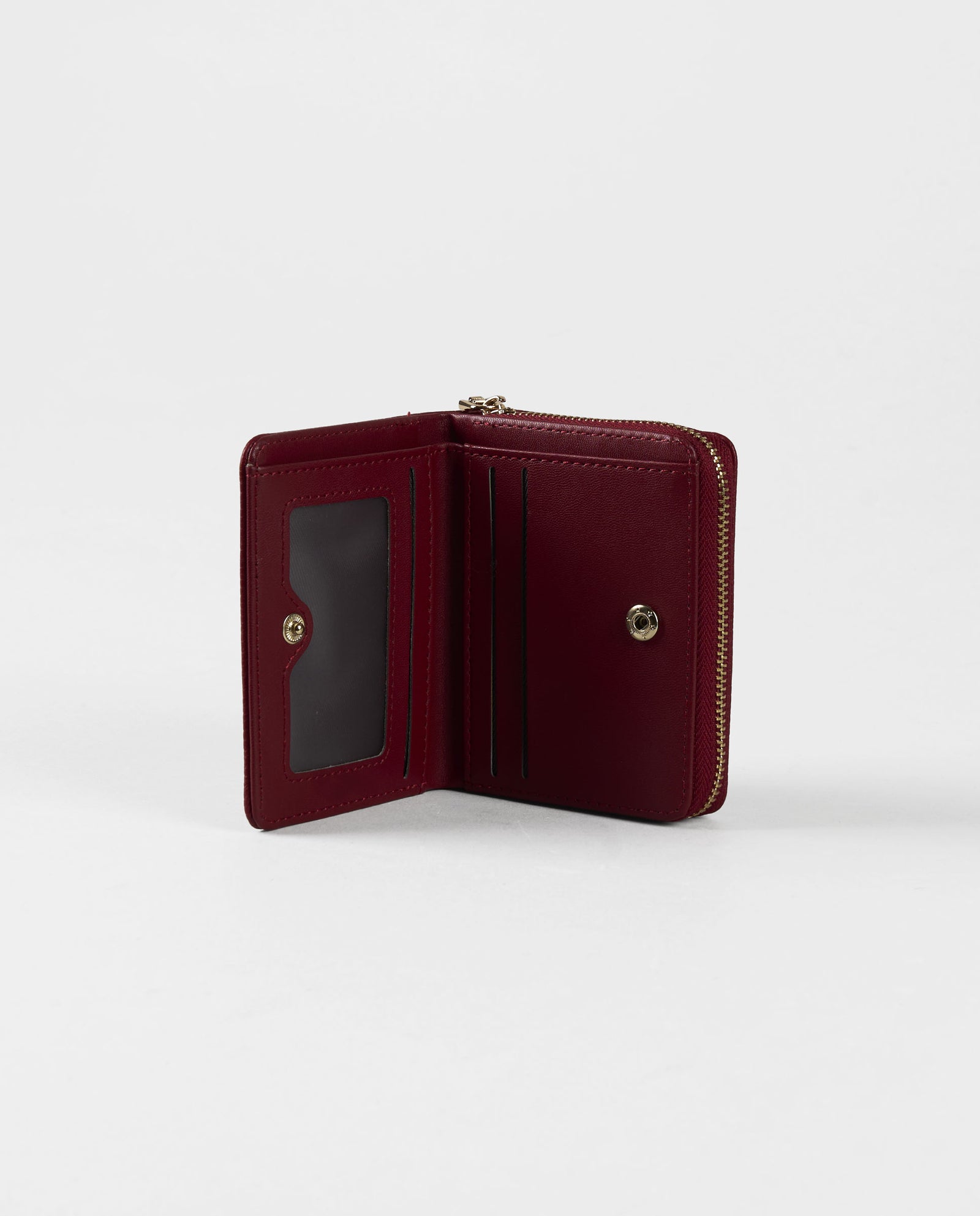 BILLETERA ROJA EFECTO PIEL PEQUEÑA