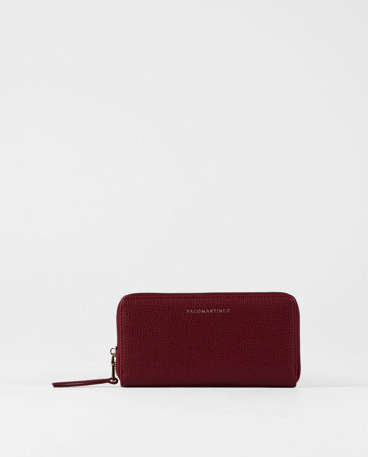 CARTERA EFECTO PIEL ROJA