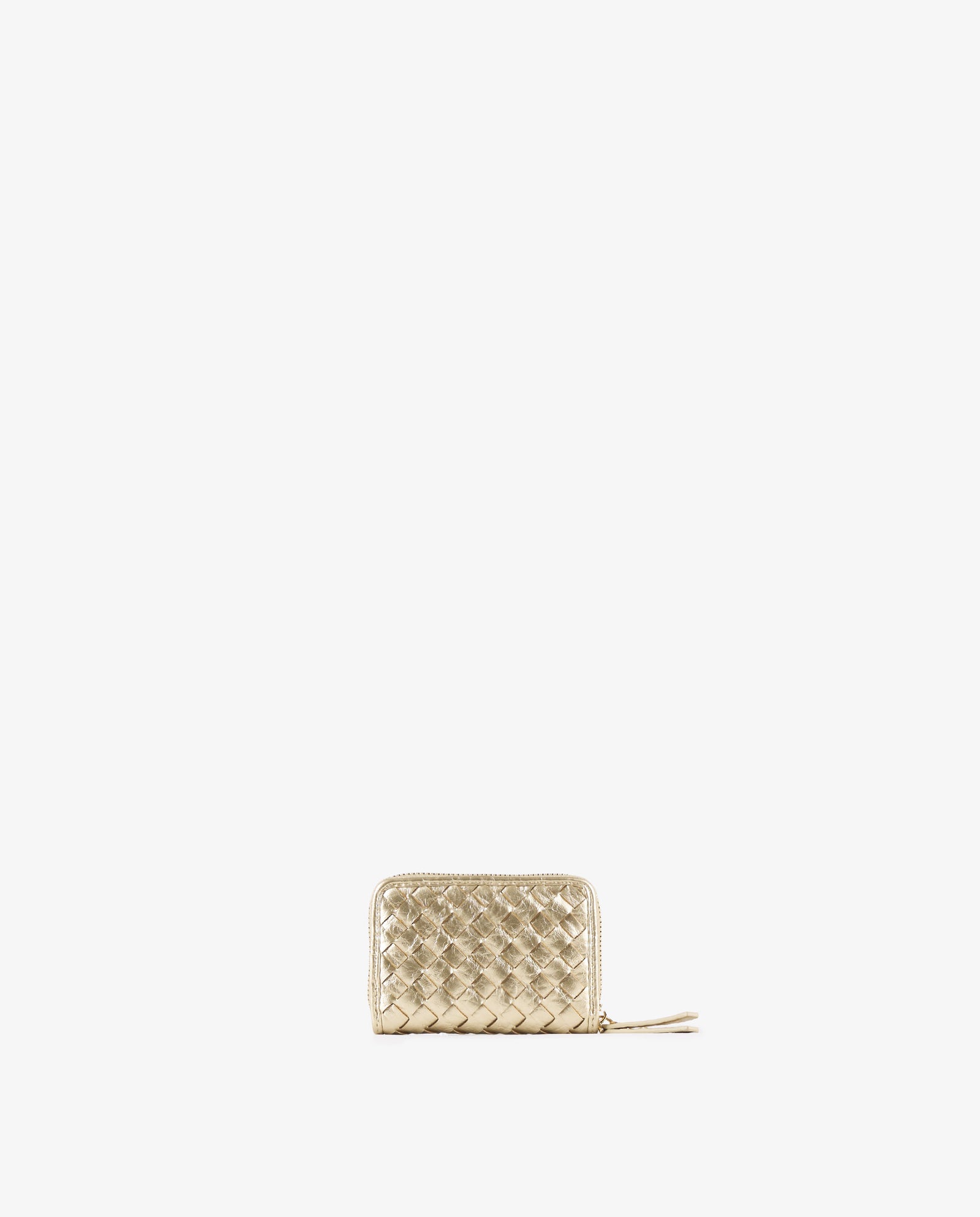 BILLETERA ORO TRENZADO