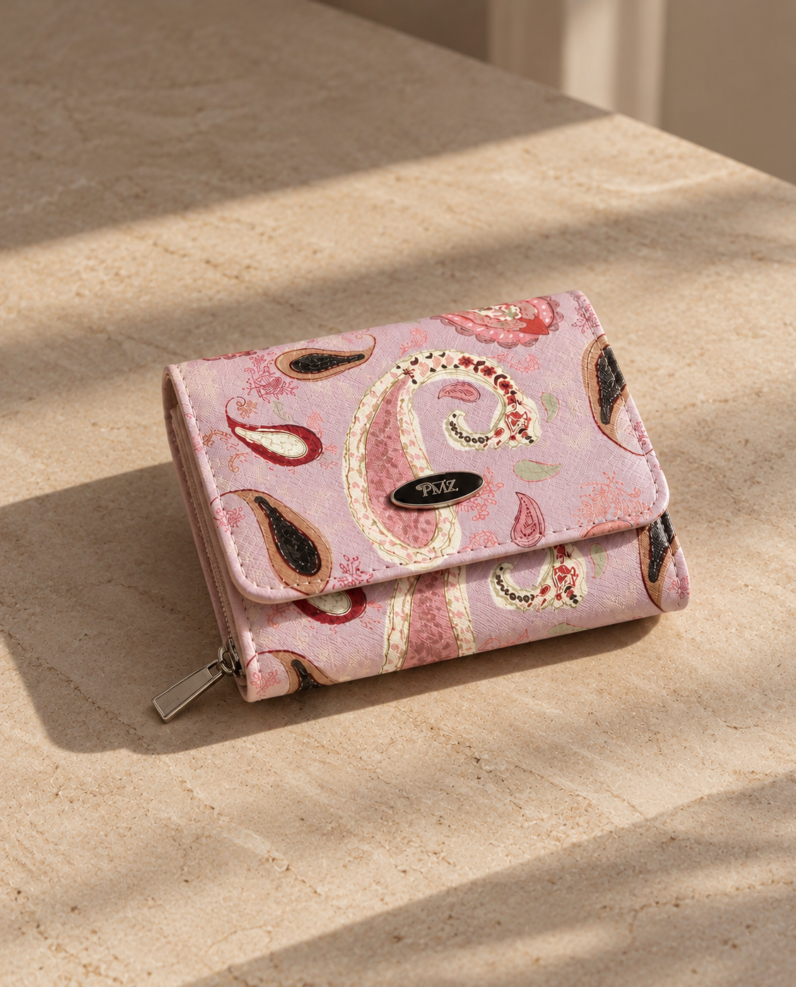 PORTEMONNEE PRINT PASLEY LILA