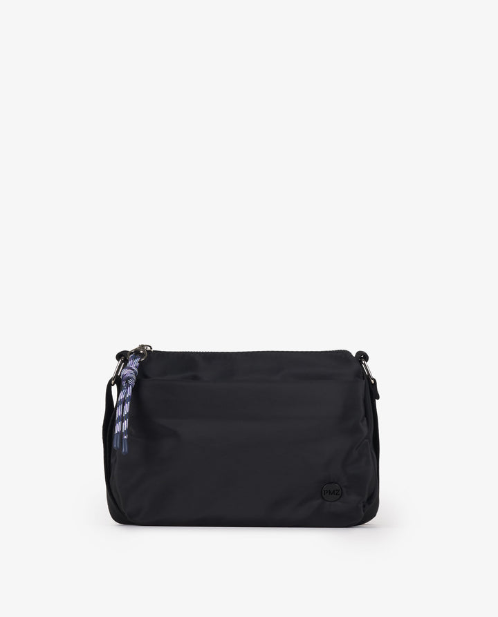BANDOLERA NYLON NEGRO
