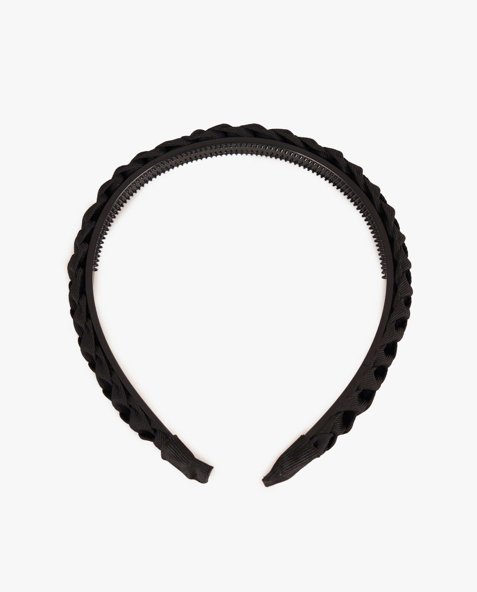 DIADEMA TRENZADO NEGRO
