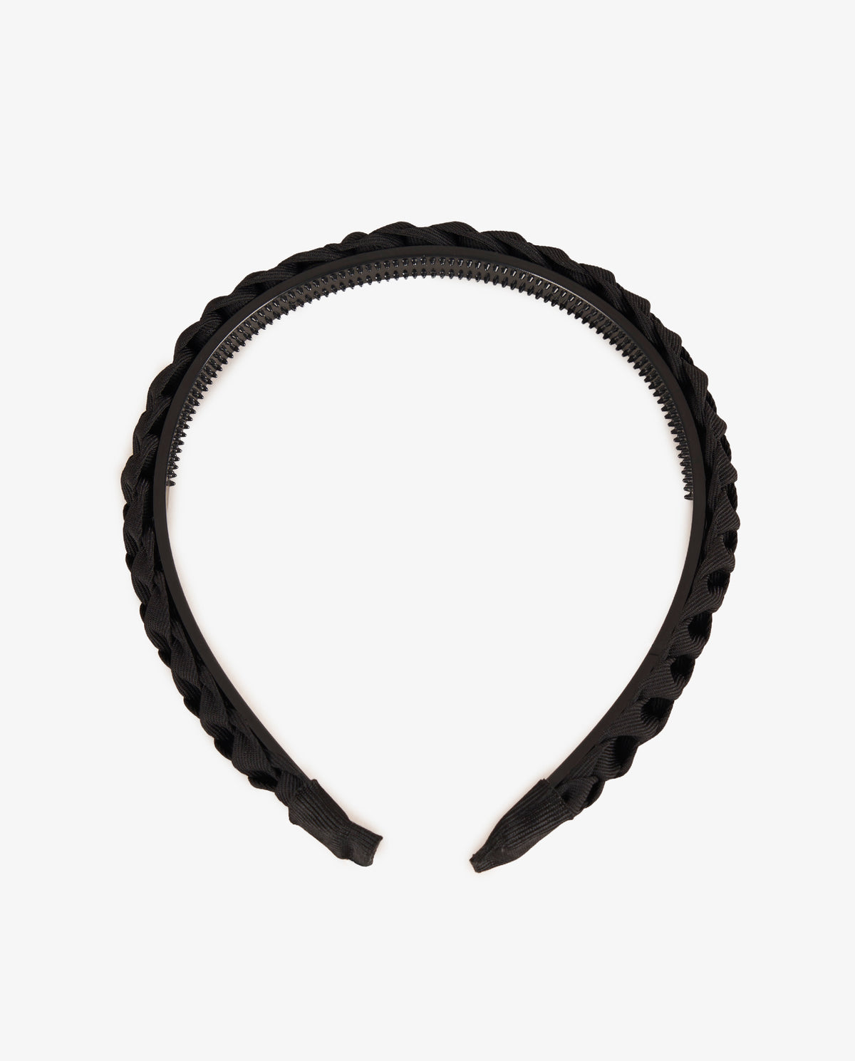 DIADEMA TRENZADO NEGRO