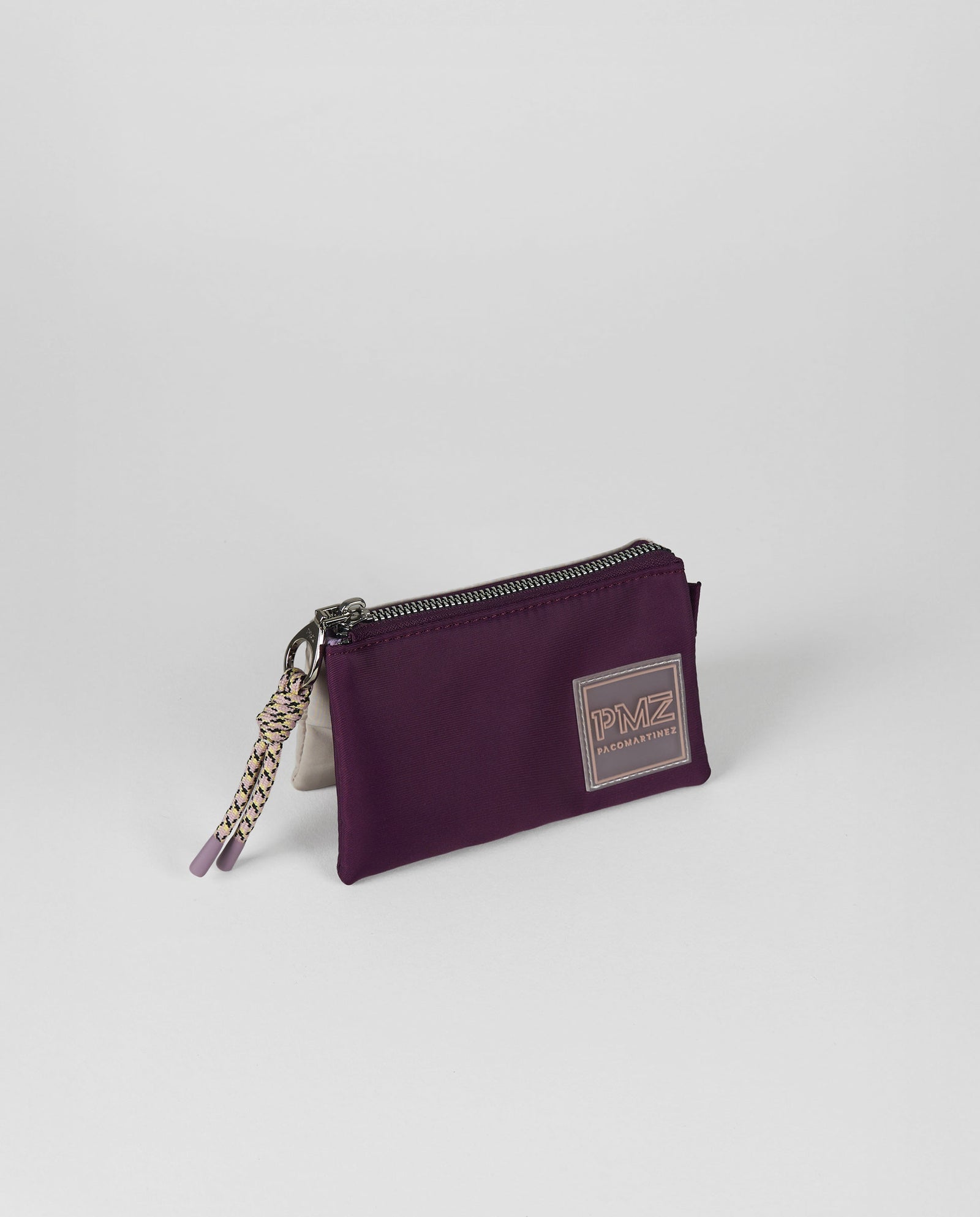 MONEDERO BURDEOS TRIPLE BOLSILLO