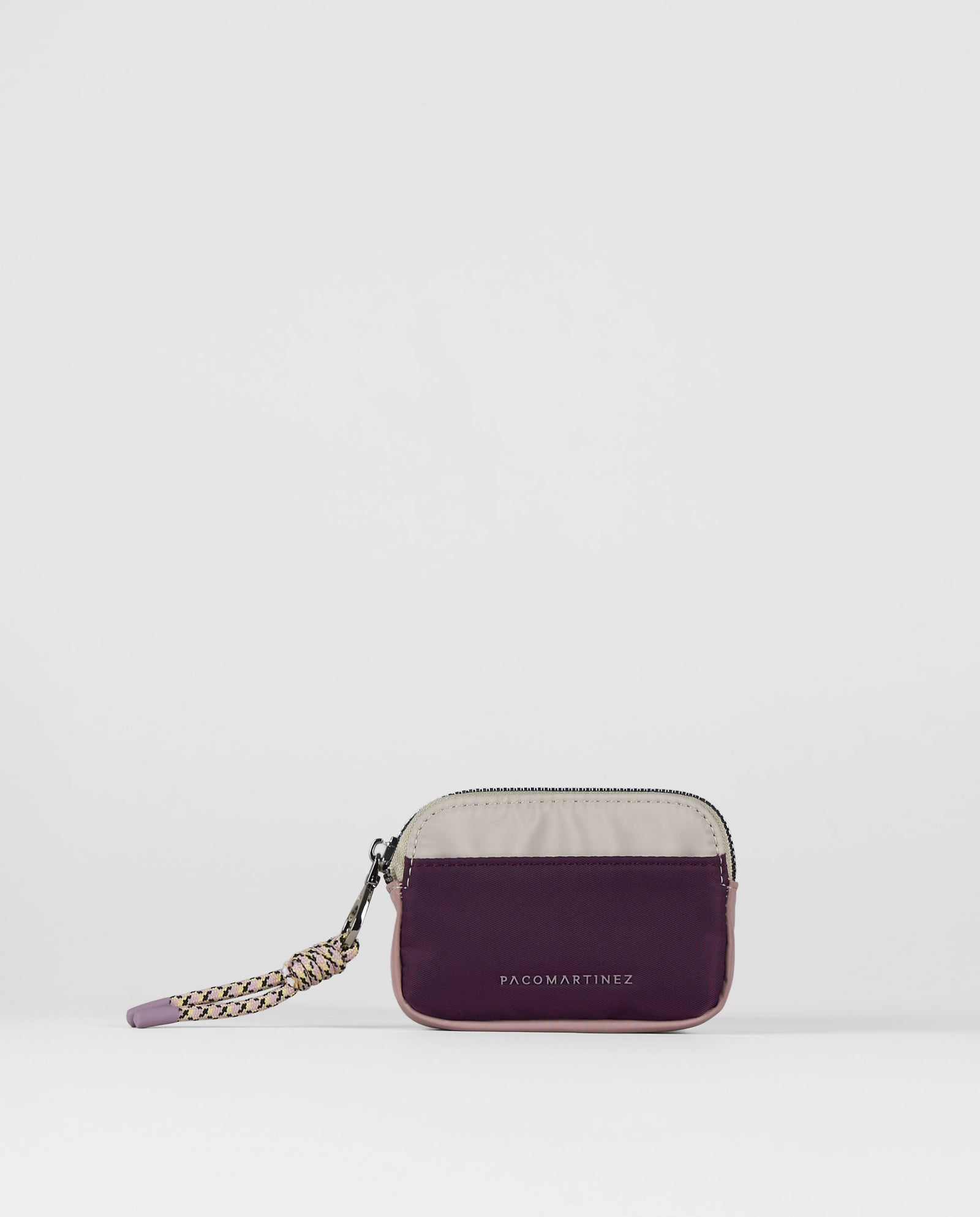 MONEDERO MULTICOLOR BURDEOS