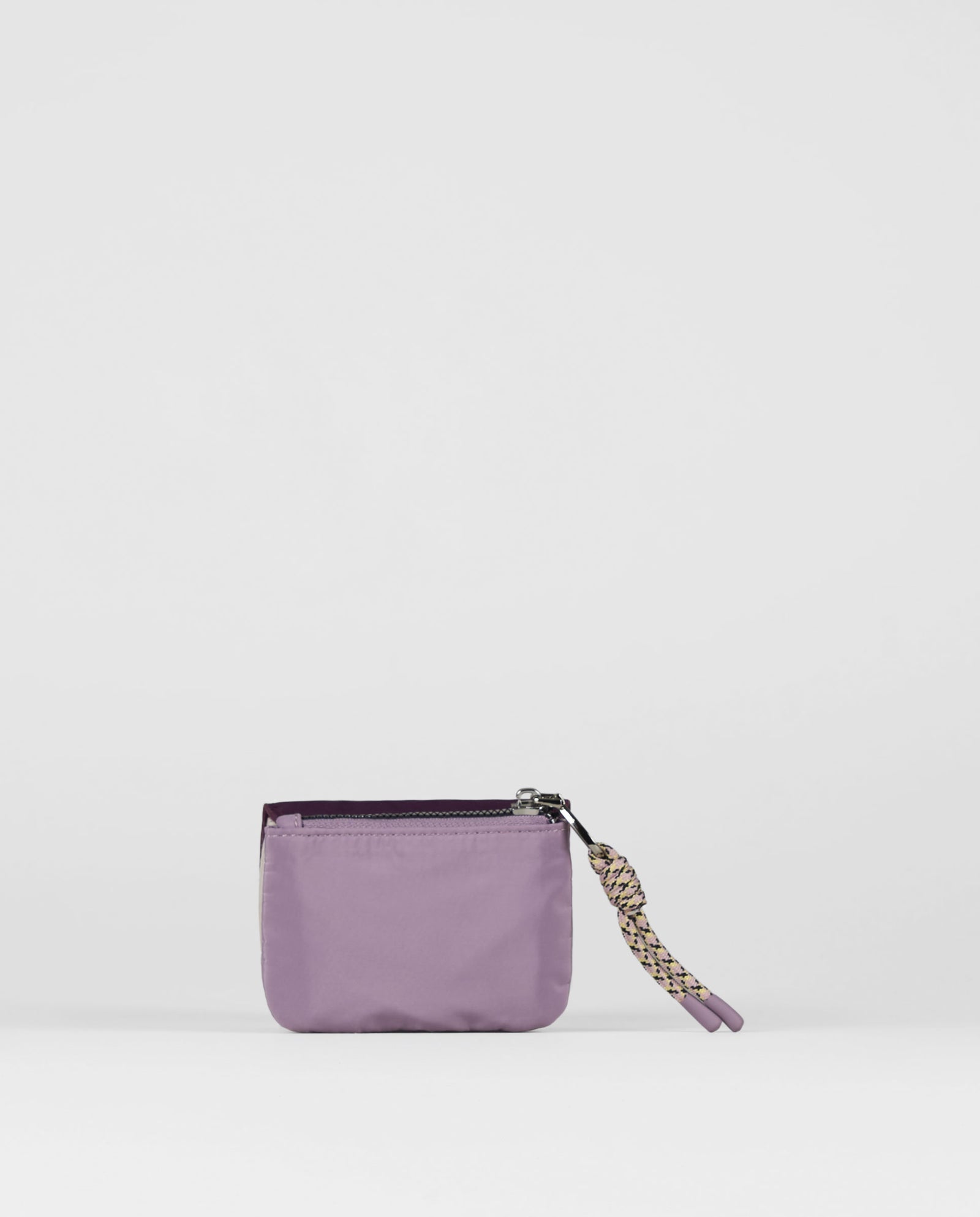 MONEDERO DOBLE MULTICOLOR BURDEOS