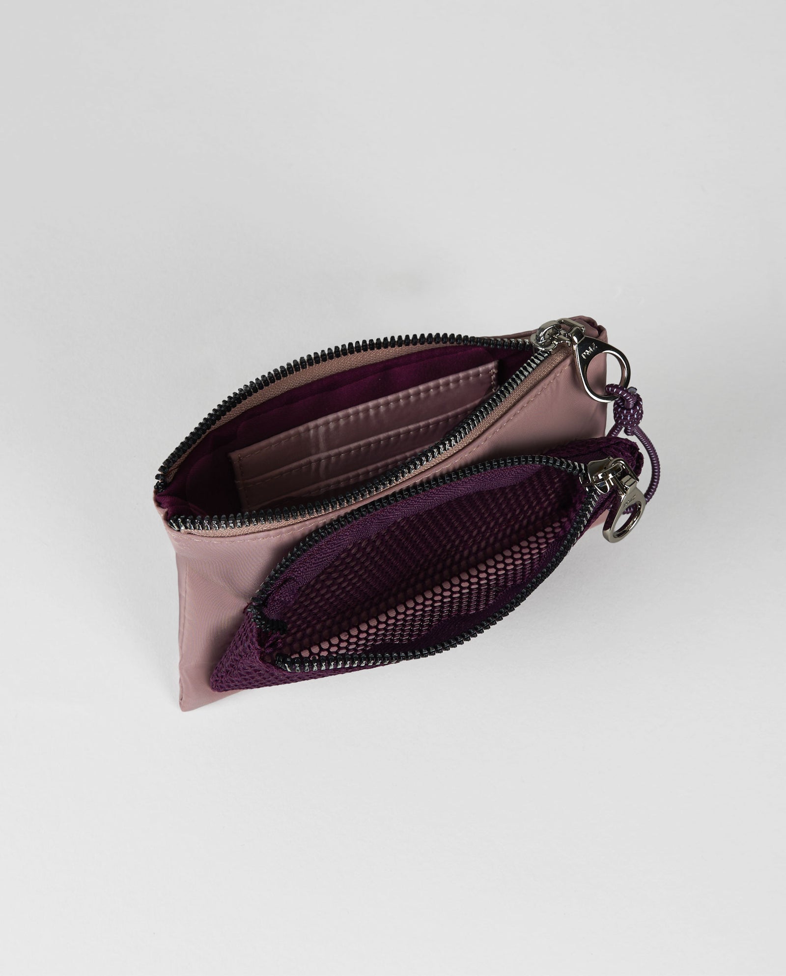 MONEDERO MESH PEQUEÑO ROSA EMPOLVADO