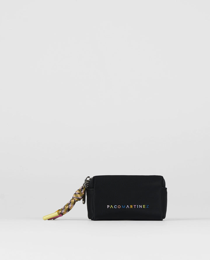 MONEDERO NEGRO DOBLE COLORES