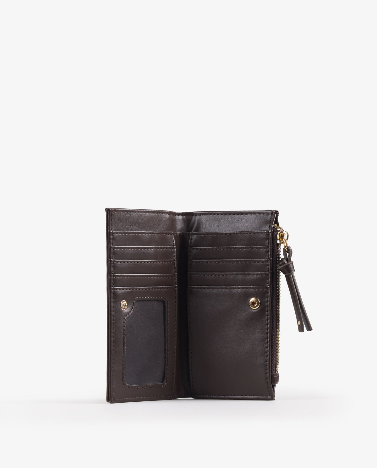 BILLETERA TACHUELAS MARRON MAXI